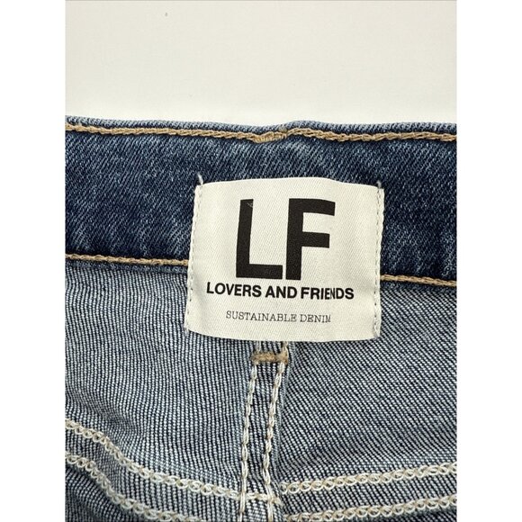 LOVERS AND FRIENDS Size 24 River Verona Stretch Denim Flare Jeans Revolve New - Picture 11 of 14